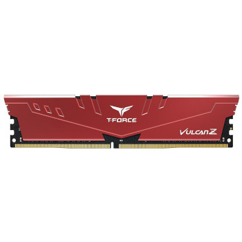 Team T-Force Vulcan Z Red 8GB 1x8GB 3200MHz CL16 DDR4 Gaming Ram (TLZRD48G3200HC16F01)