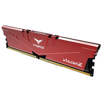 Team T-Force Vulcan Z Red 8GB 1x8GB 3200MHz CL16 DDR4 Gaming Ram (TLZRD48G3200HC16F01)