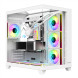 GAMEPOWER WARCRY TOPGLASS 4XARGB BEYAZ GAMING KASA
